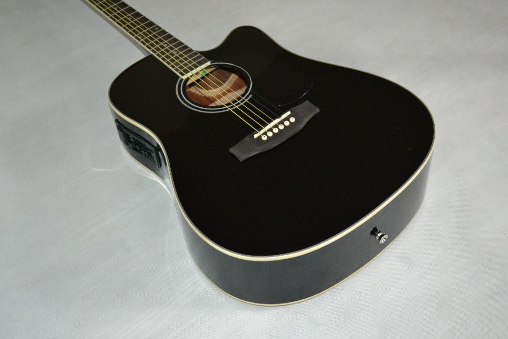 Harley Benton D-120CE BK nowy elektroakustyk gitara - ustawiona!