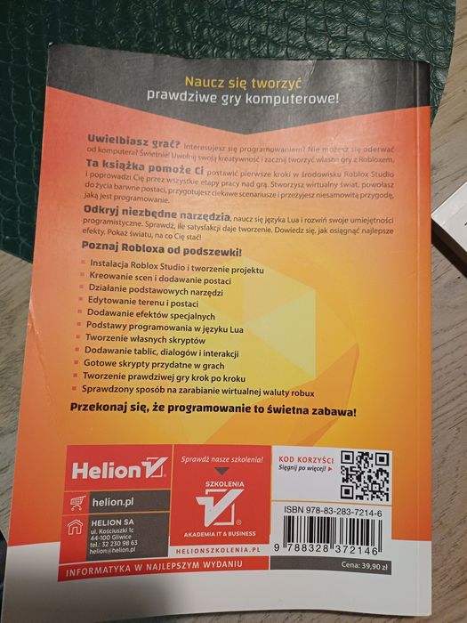Książka roblox Młodzi giganci programowania