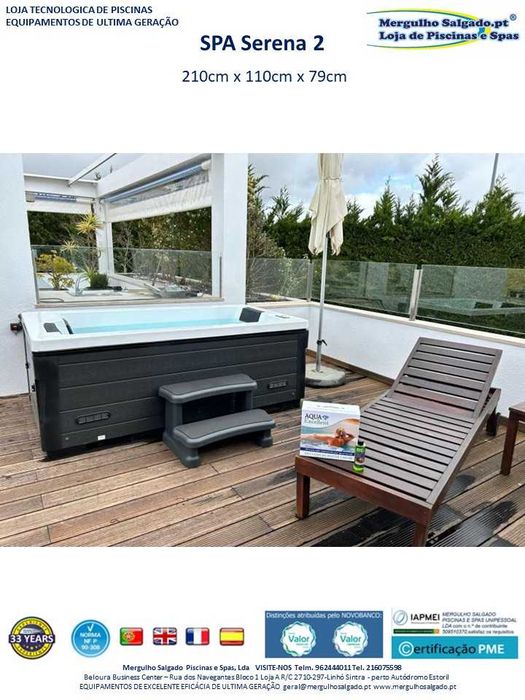 Jacuzzi 2 pessoas  4.674.00€ Mergulho Salgado Piscinas e Spas