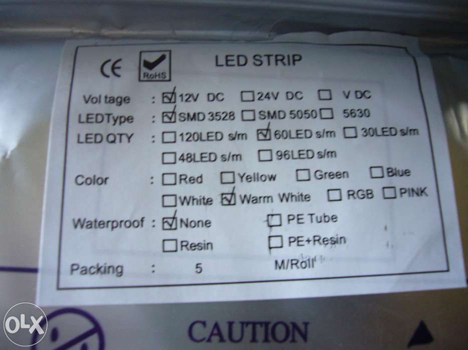 Fita de leds warm white - NOVA