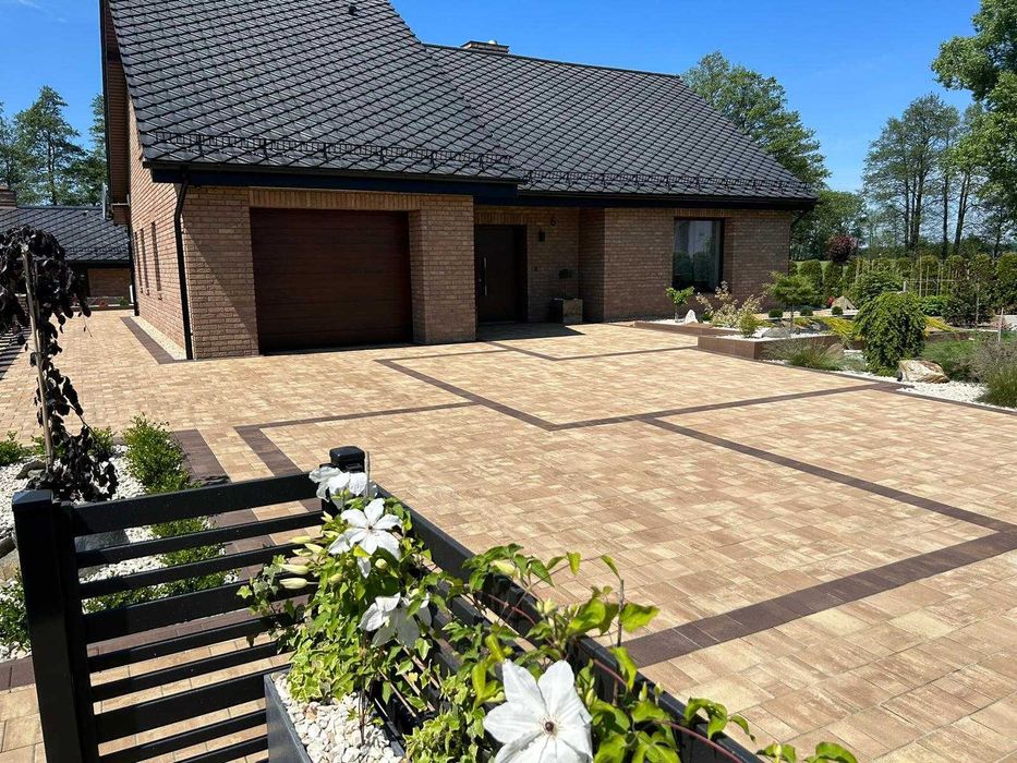 Układanie kostki brukowej, roboty ziemne, koparka – Kępno i okolice