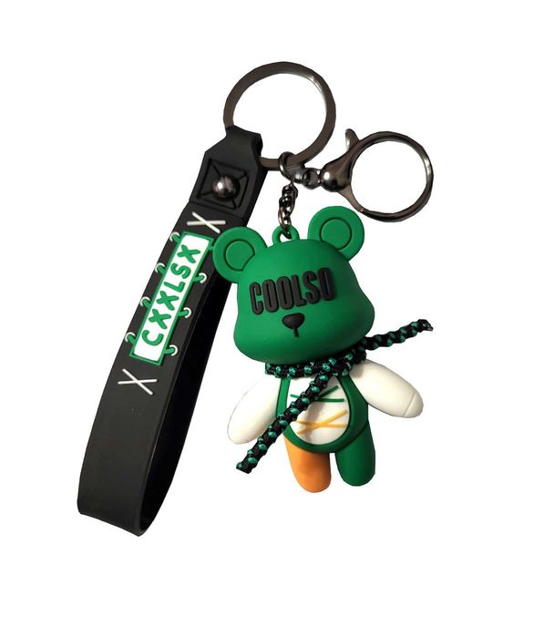Brelok MIŚ COOLSO do kluczy, torebki, plecaka zielony