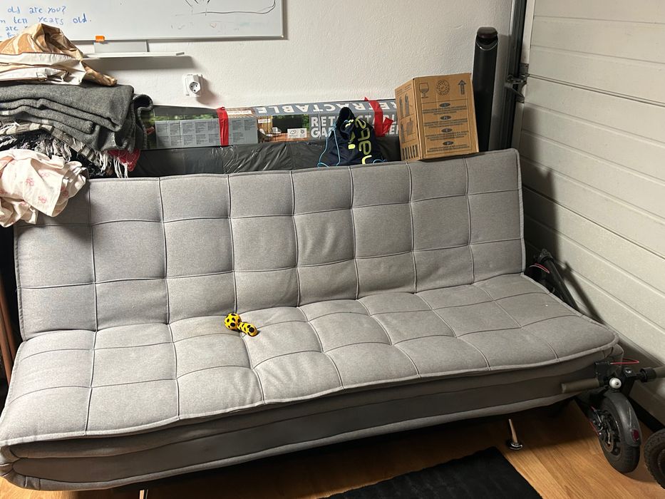 Sofá cama cor cinza Wilian conforama