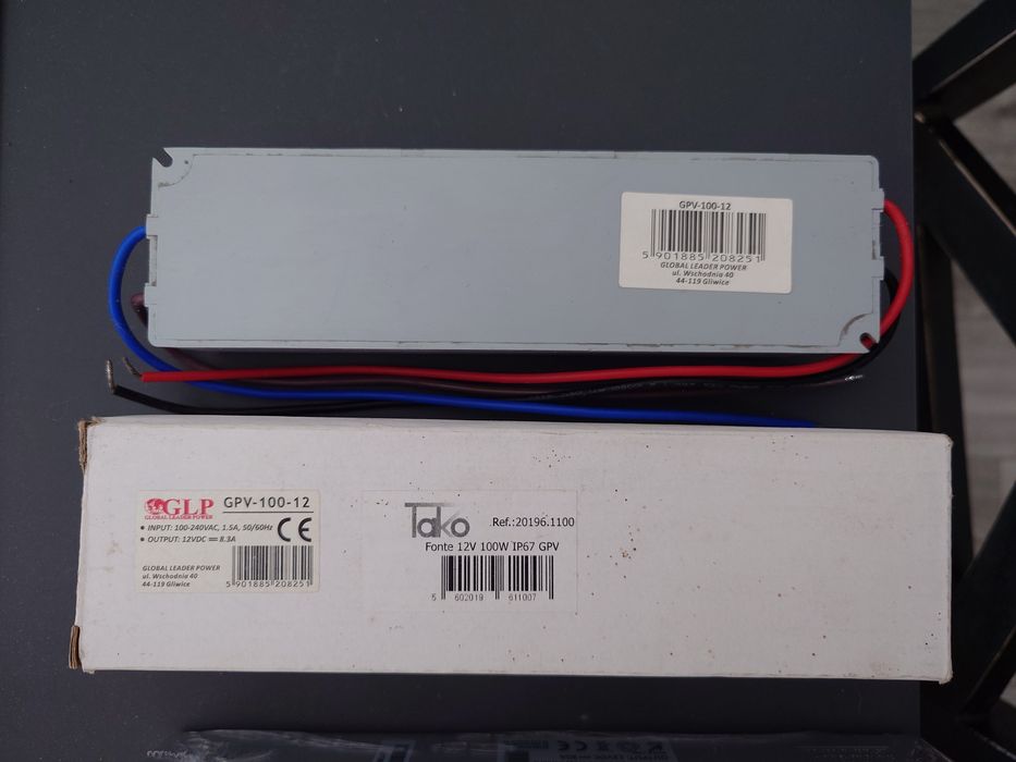 LED driver GLP GPV-100-12, 12 Volt DC, 100 Watt,
Model No.: 10462764751784067458121