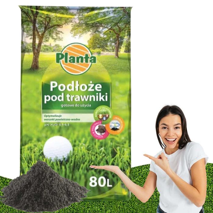 PLANTA Ziemia Pod Trawnik Podłoże pod Trawnik 80 L możliwa wysyłka