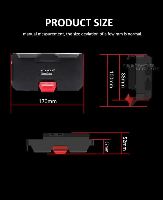 Suporte p/ telemóvel com carregamento wireless e usb p/ modelos bmw
