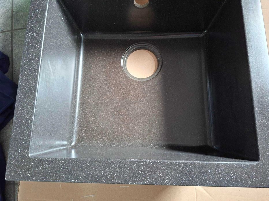 Zlewozmywak, zlew granitowy czarny