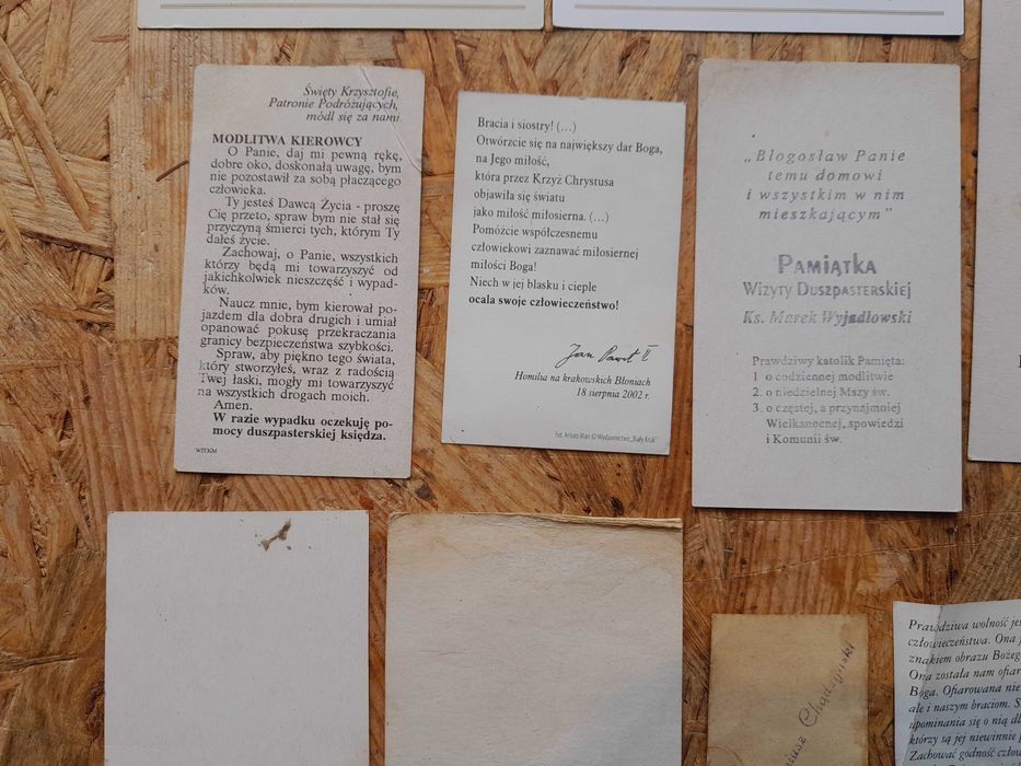 Stare obrazki święte kolędowe dewocjonalia zestaw 15 sztuk