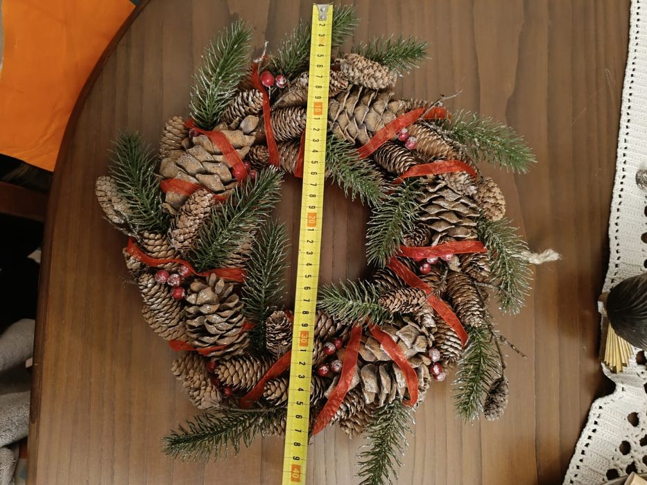 Coroa de Natal como nova