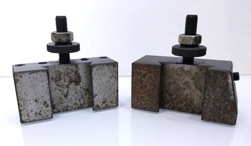 Dois suportes acessorios para torno de troca rapida