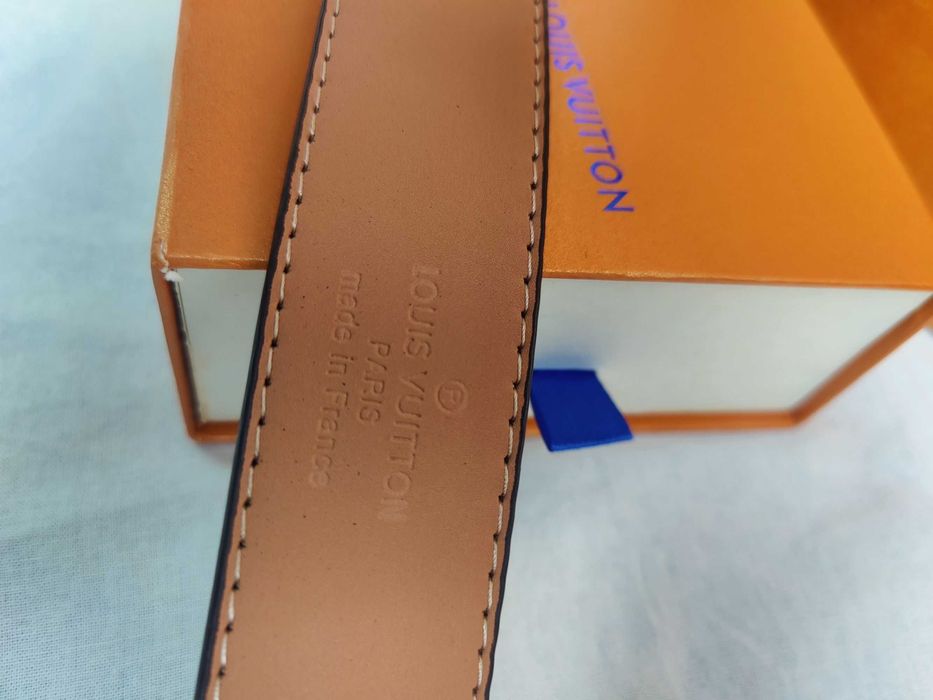 Pasek unisex 4cm Louis Vuitton z pudełkiem i torebka nowość