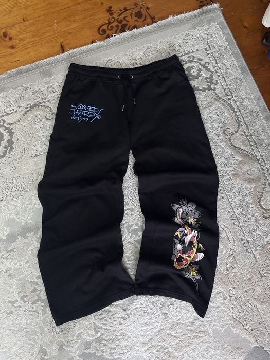 Широкі штани Ed Hardy / baggy Джинси біг лого Ед Харді