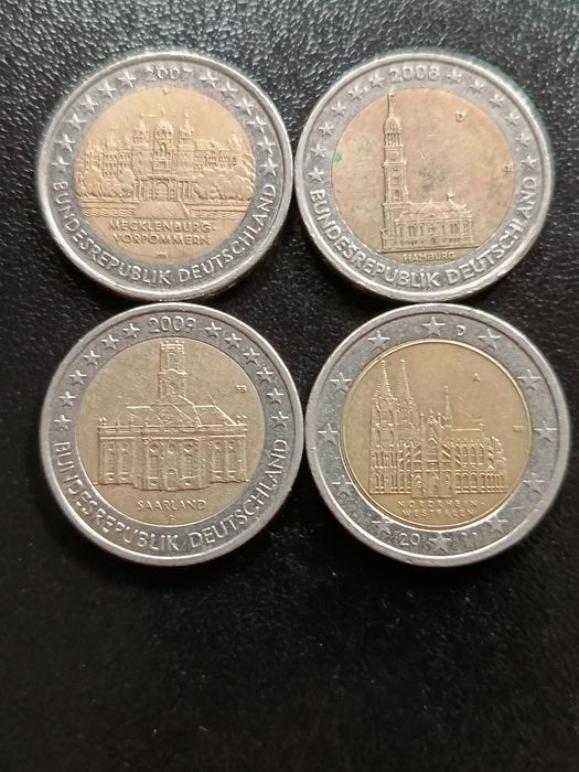 Moedas 2€ circuladas Alemanha