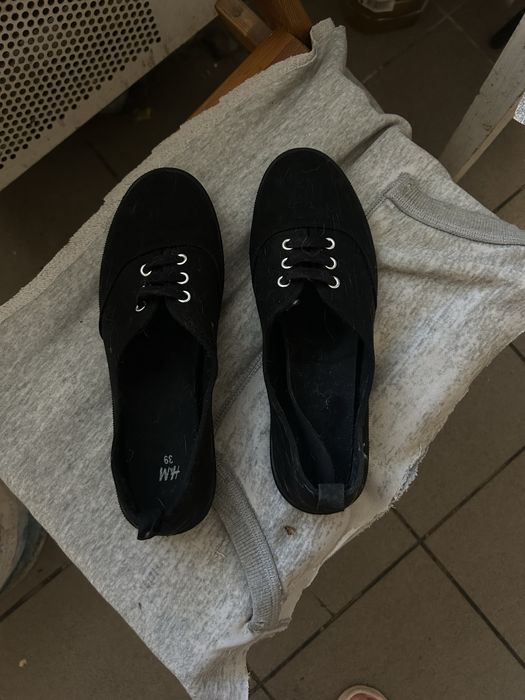Чорні текстильні кеди (балетки) H&M — Розмір 39