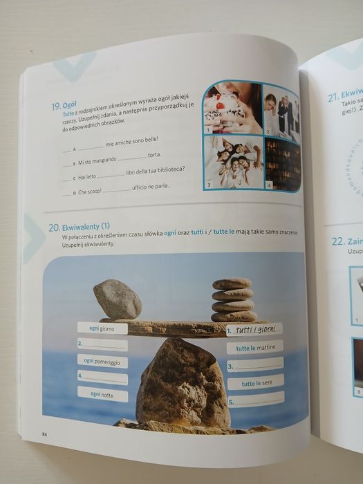 Włoska gramatyka obrazkowa w ćwiczeniach