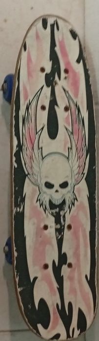 Miniskate com desenho de caveira