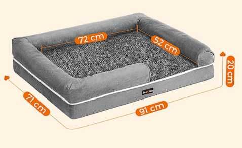 Legowisko dla psa 91 x 71 x 20 cm [Bez pianki w środku]