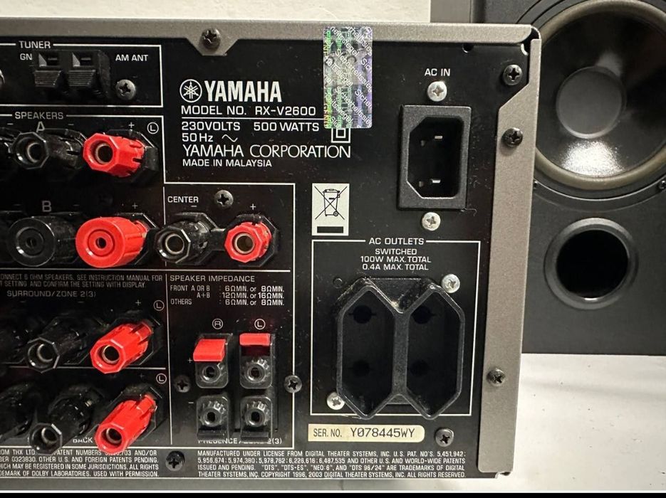7.1 amplituner Yamaha RX-V2600, mocny 190watt, YPAO, HDMI,