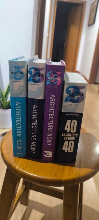 Livros de arquitectura da colecção Taschen