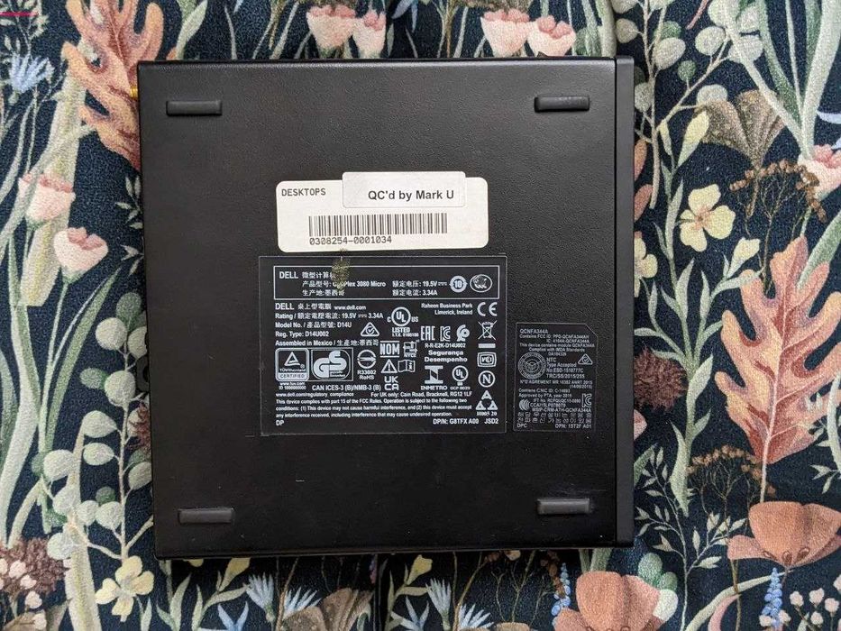 Неттоп Dell OptiPlex 3080 MICRO Intel I3-10100T 16 ГБ RAM 256 ГБ SSD Win11 мини-pc