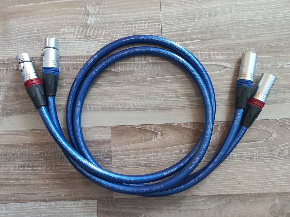 Oryginalny Kabel / Interkonekt zbalansowany Hi-Fi XLR Neotech NEI-3001G G-UPOCC 1mb /para