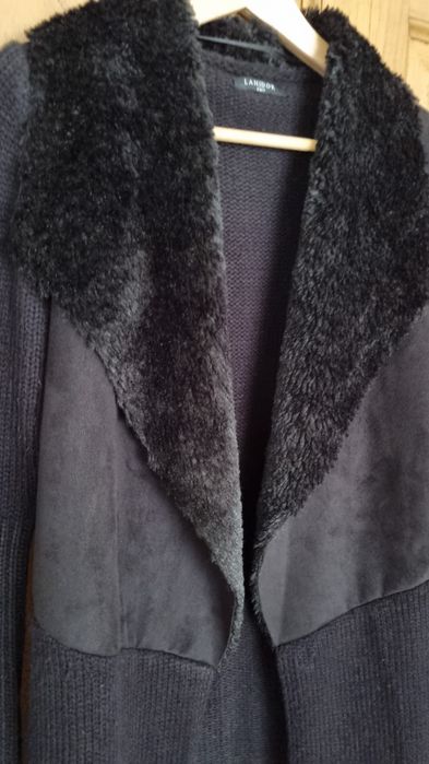 Casaco de malha com pêlo, da Lanidor, tamanho M