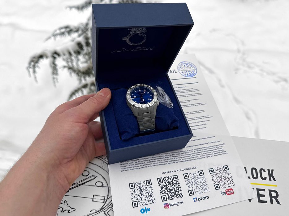 Годинник механічний Aragon ENFORCER Titanium Sapphire 44 mm. 500 MT.