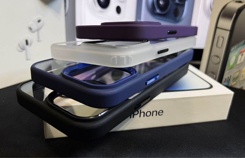 Чехол Iphone 15 pro black, 15 pro max blue titanium, top качество