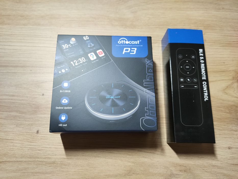 AIBOX Ai Box APPLE CARPLAY ANDROID 8+128GB nowy wyjście HDMI + pilot