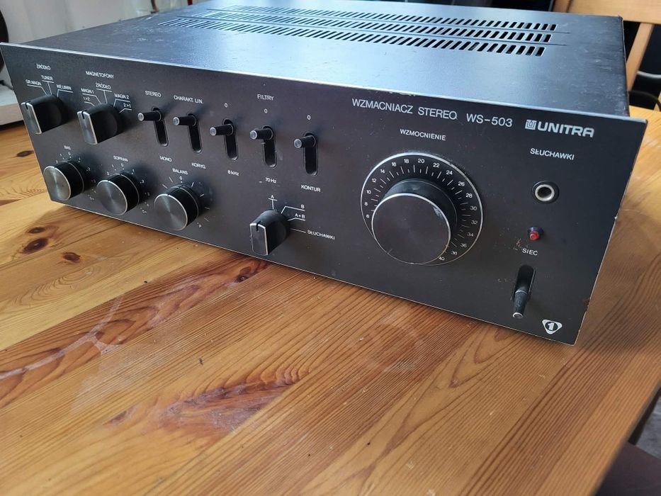 Wzmacniacz Unitra WS503 Czarny Ładny