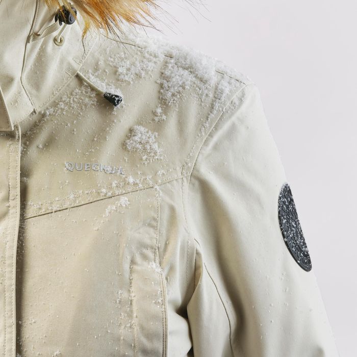 Parka de caminhada -20°C impermeável mulher, NH900 bege