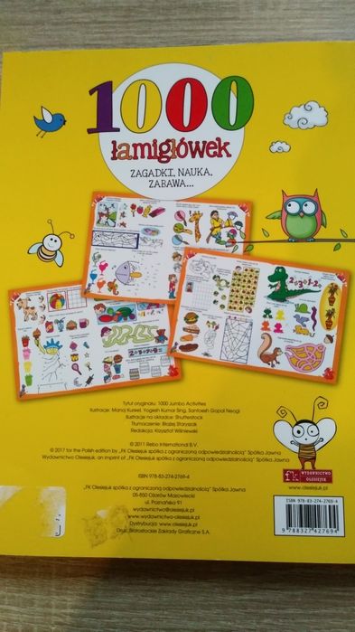 Zestaw-Łamigłówki i kolorowanka dla dzieci 6+NOWE