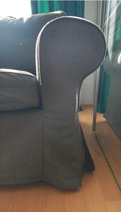 Duży Narożnik IKEA EKTORP Stan Bdb Ciemnoszary sofa kanapa