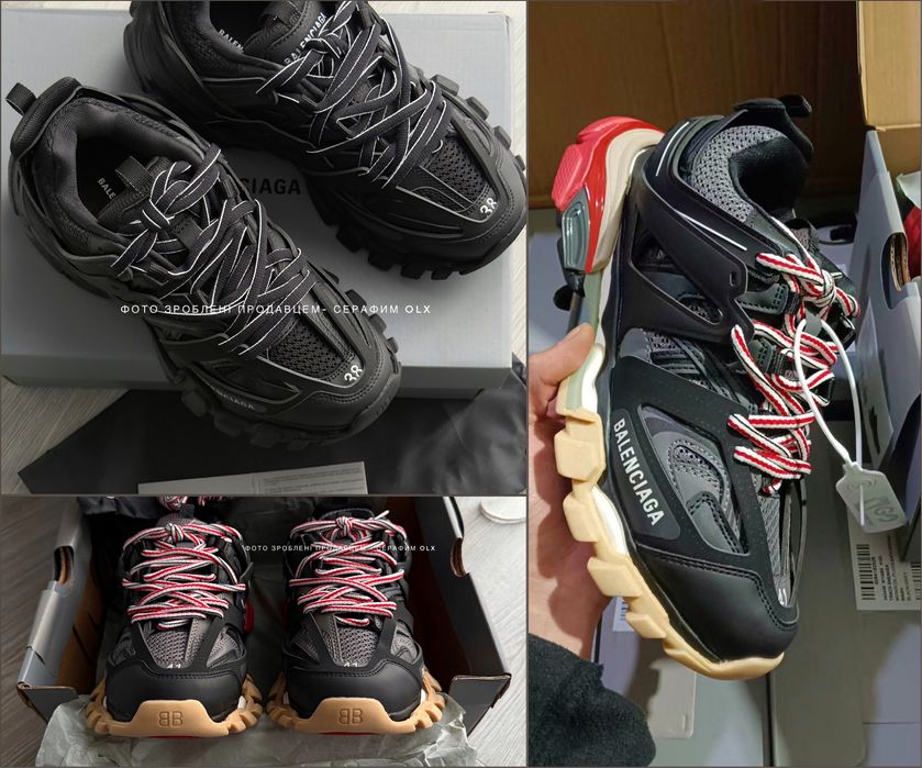 1:1 ORIGINAL Balenciaga Track 3.0 Black Grey (in box) 36/45