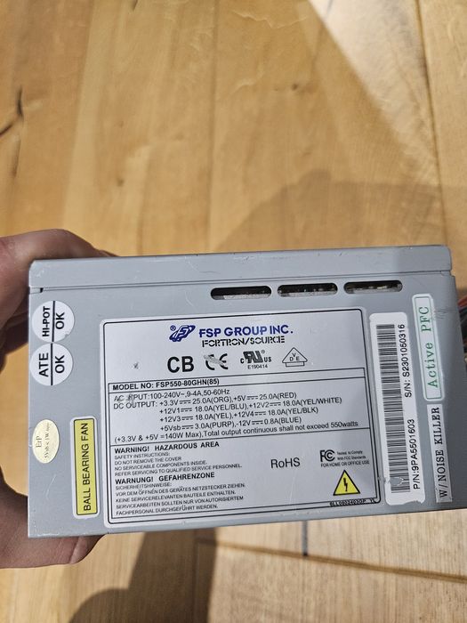 Zasilacz fortron 500w