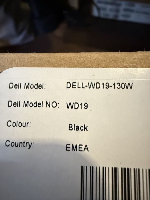 Stacja Dokująca Dell WD19 USB C DisplayPort HDMI+ zasilacz Dell 130W