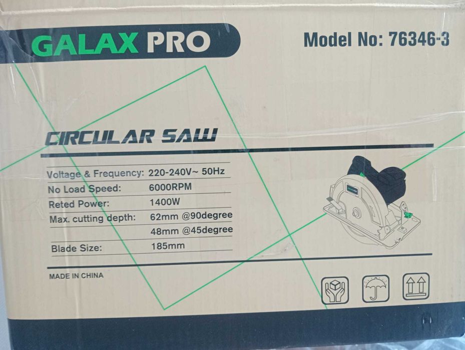 Serra Circular Galax Pro 1400W 6000 RPM – Mod. 76346-3 – NOVA
