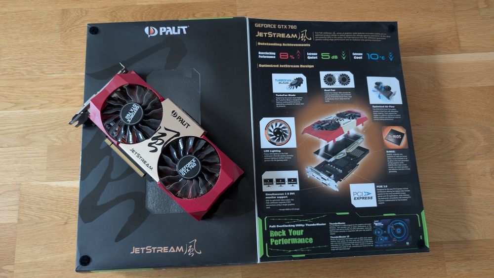 Karta Graficzna NVIDIA GTX 760 PALIT 2GB GDDR5 DX12