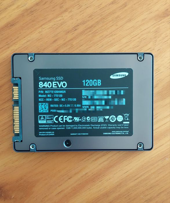 Samsung 120GB 840 EVO 2.5" SATA III SSD64585266892802121