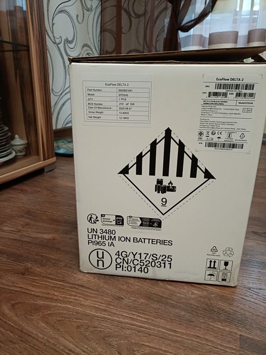 EcoFlow Delta 2. 1800 Вт/1024 Вт.год LiFePO4L