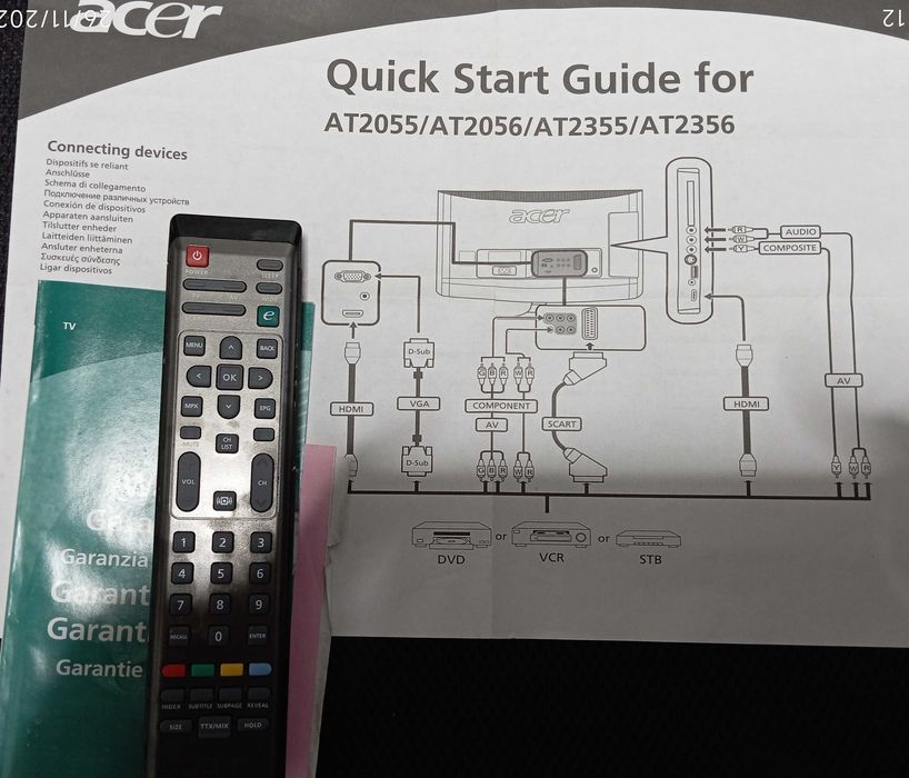 Monitor e TV Acer 20"