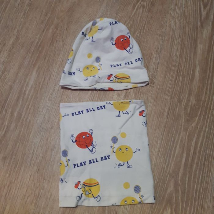 Komplet wiosenny czapka i komin