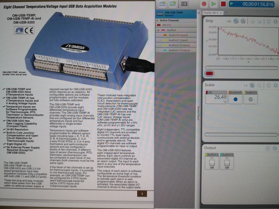 Registador de temperatura