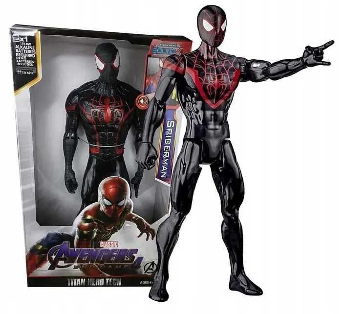 Duża Figurka SPIDERMAN czarny BLACK 30cm AVENGERS