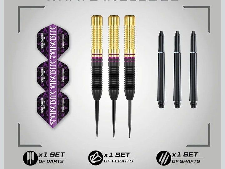 RED DRAGON Zestaw rzutek do darta Peter Wright Snakebite