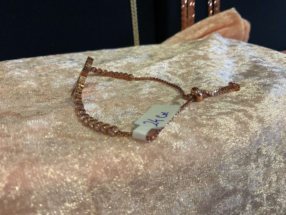 Pulseira em prata com banho de ouro 24 cm / Mais anúncios abaixo