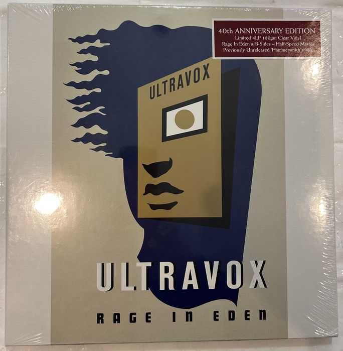 Ultravox Rage In Eden Winyl 4LP Limited 180gr Clear nowa w folii Box