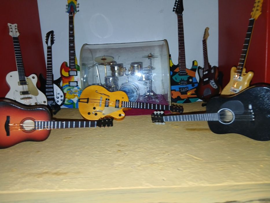 Colecao istrumeto musical minitura