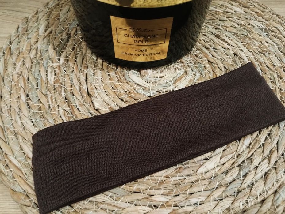 Пов'язка на голову шоколадного кольору