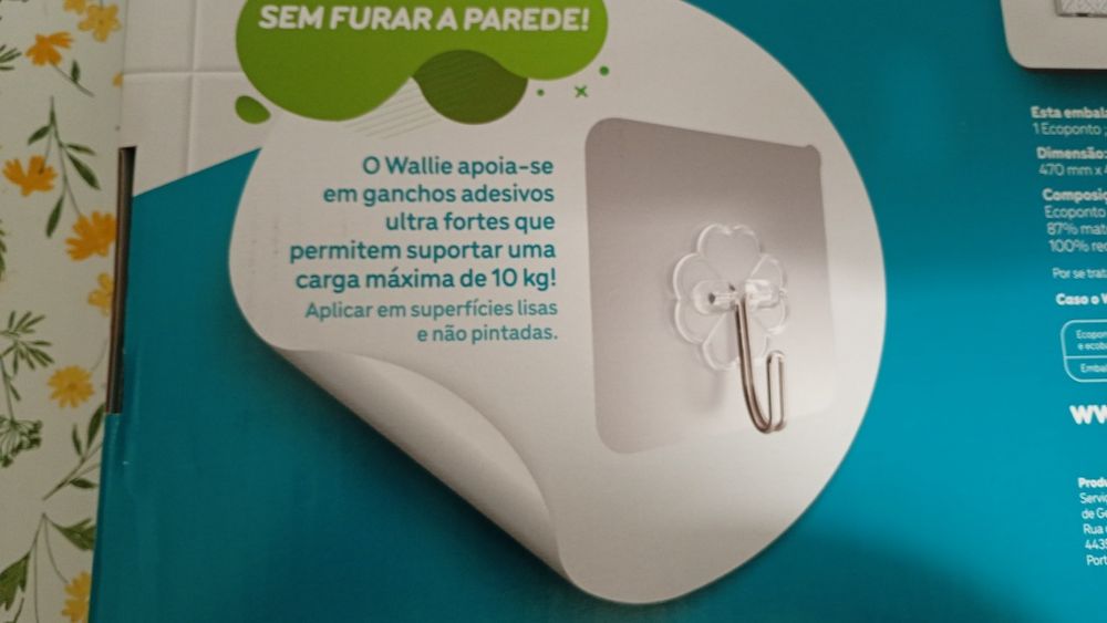 Ecoponto de parede. Wallie. Novo.